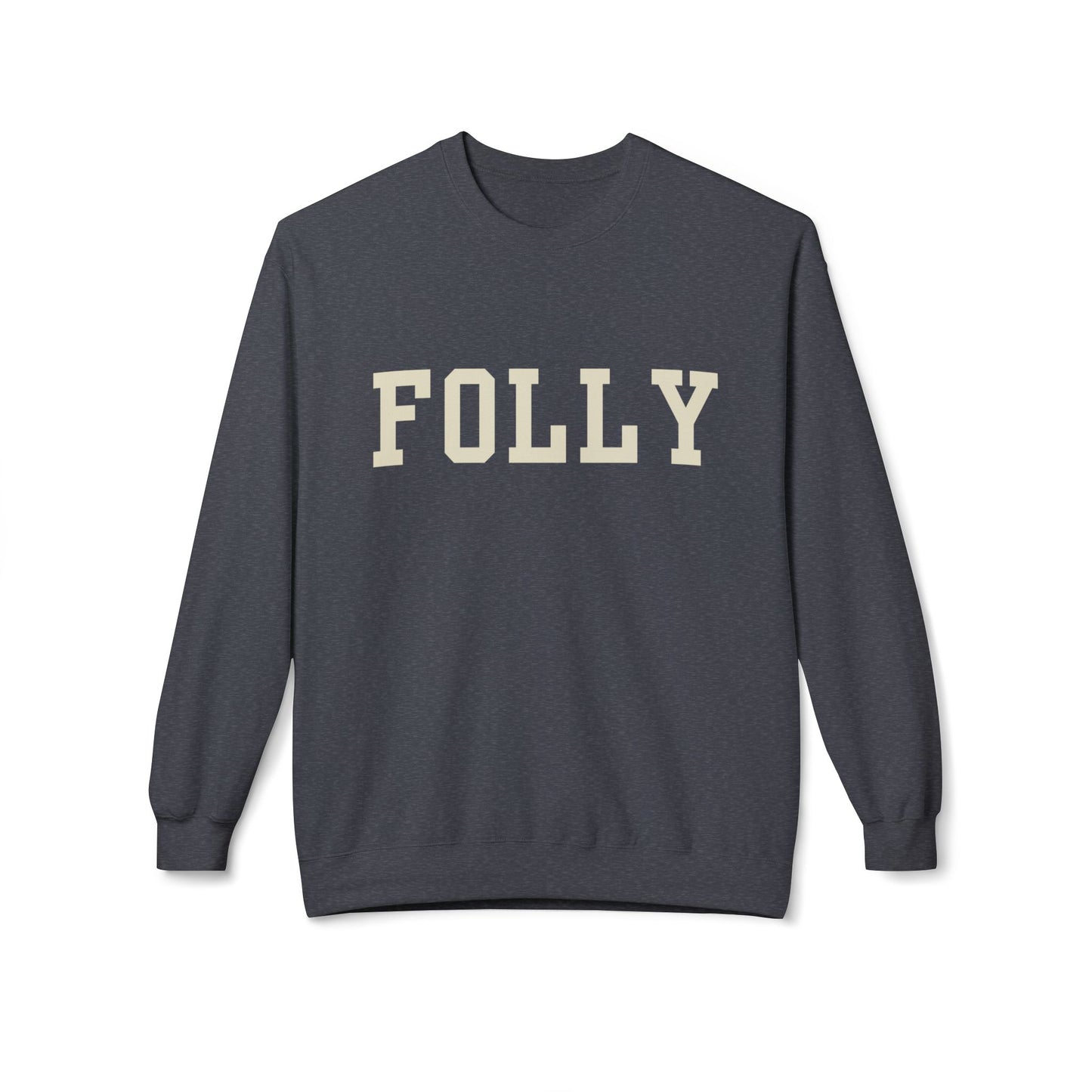 Coastal Collegiate Comfort: The Softstyle Folly Crewneck