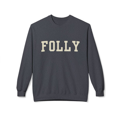 Coastal Collegiate Comfort: The Softstyle Folly Crewneck
