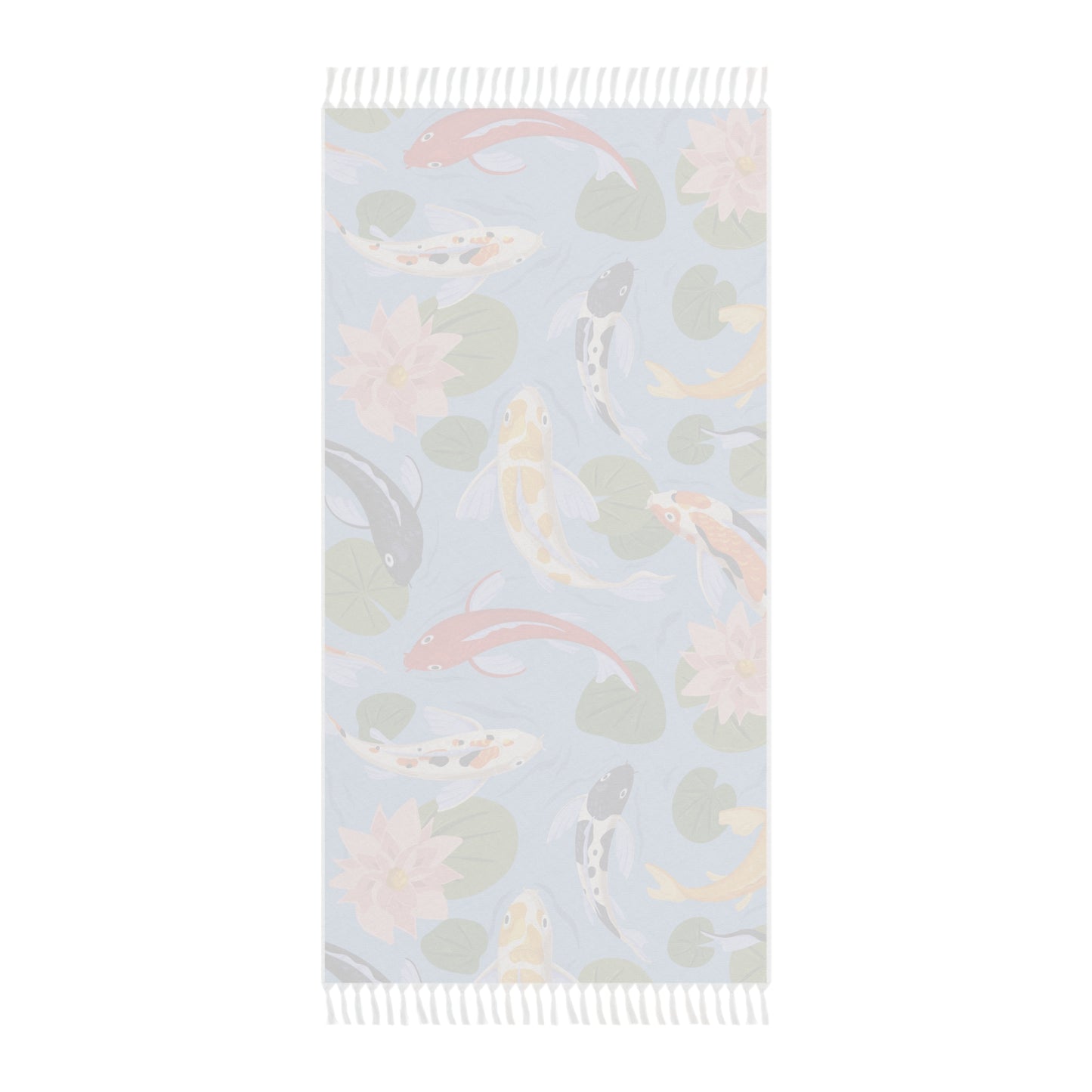 Boho Beach Boulder Cloth - Bold Koi Design