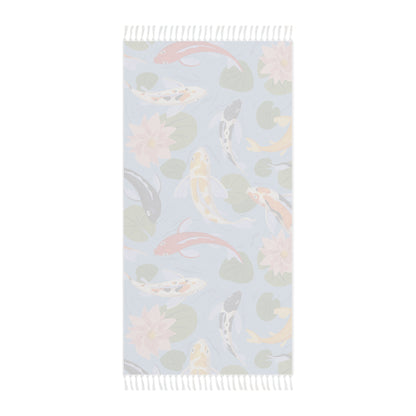 Boho Beach Boulder Cloth - Bold Koi Design