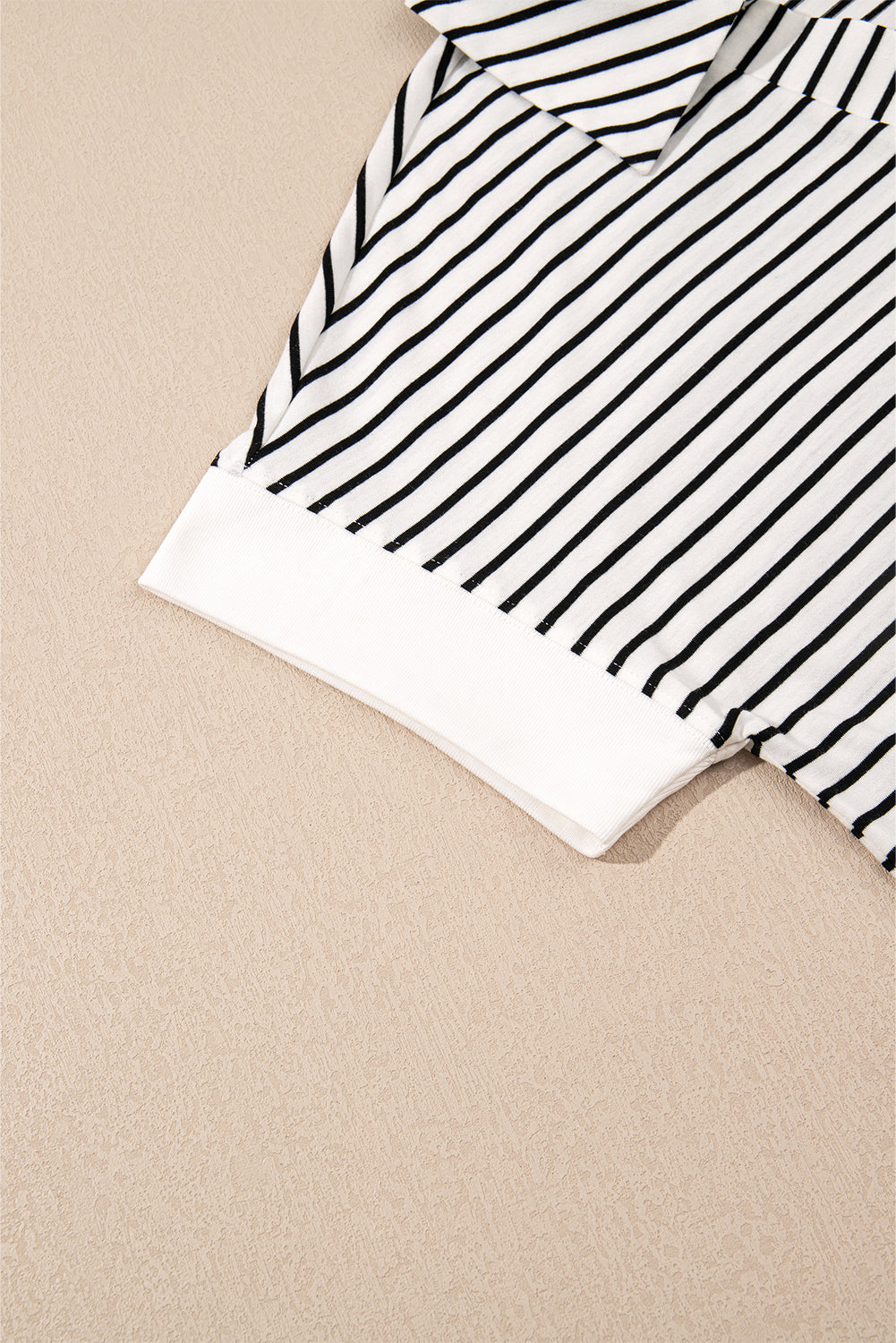 Black & White Striped Two-Piece Set