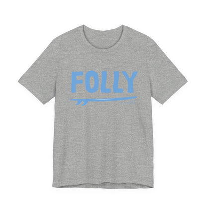 Folly Surf Graphic Tee — Coastal Blue Short Sleeve Shirt