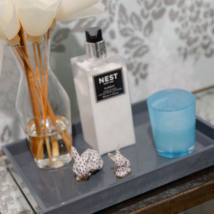 Dark Gray Lacquered Classic Tray