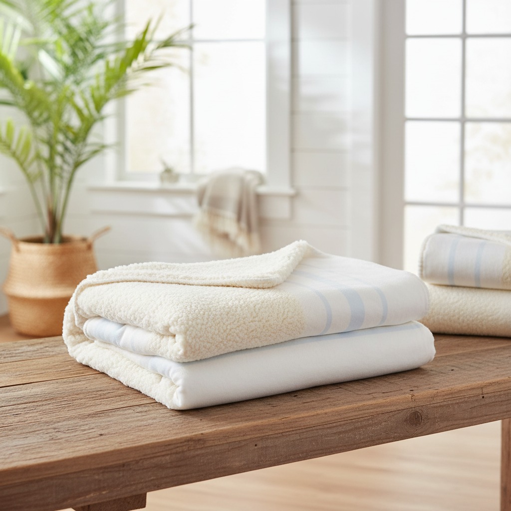 Harbor Stripe Blanket – Luxe Throw