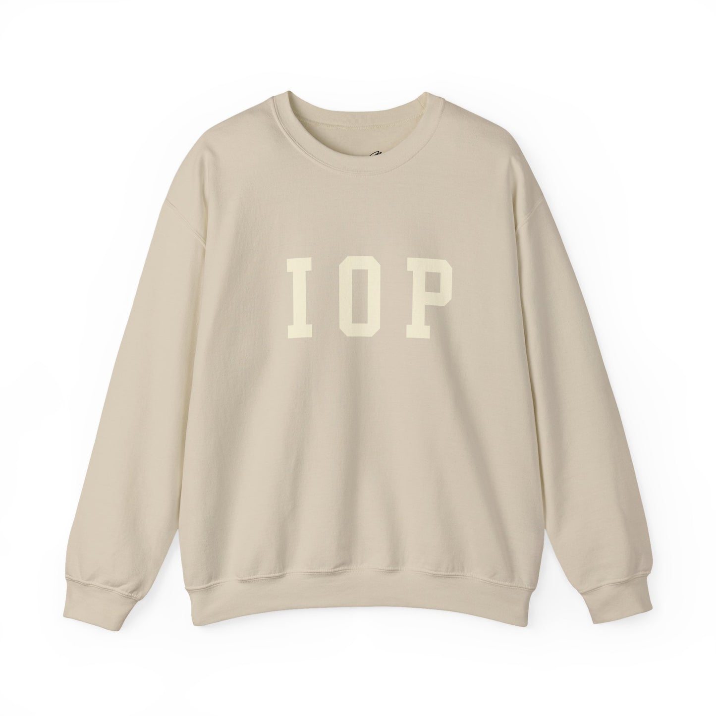 Coastal Collegiate Comfort: The Softstyle IOP Crewneck