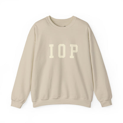 Coastal Collegiate Comfort: The Softstyle IOP Crewneck