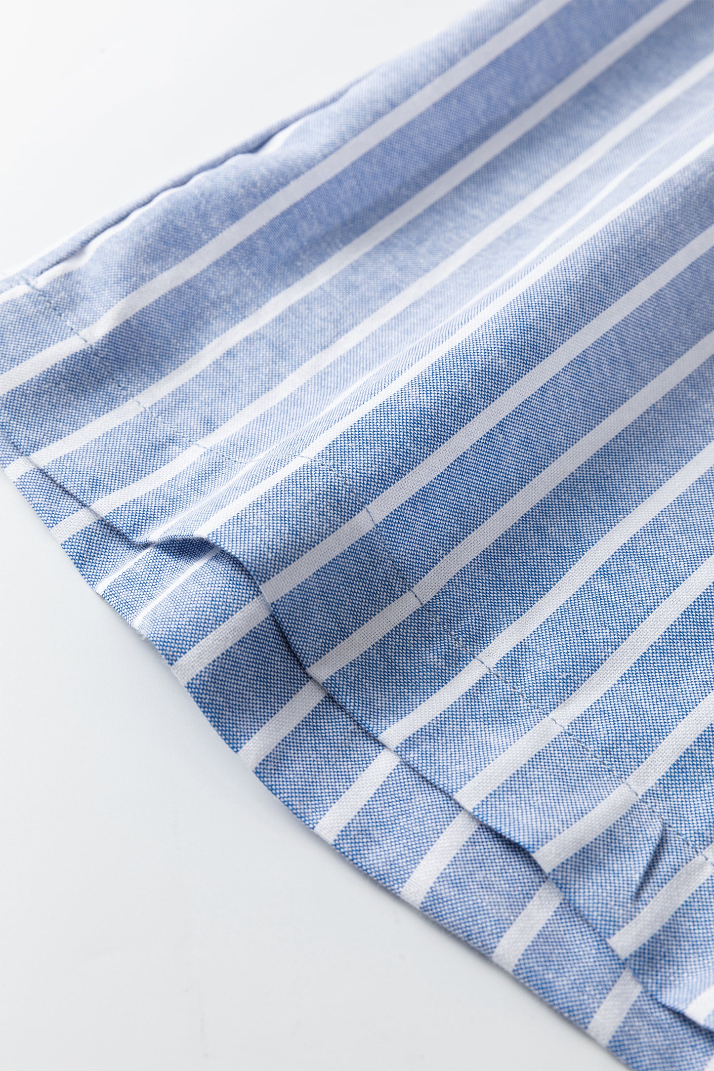 Sky Blue Stripe Coastal Button Pant