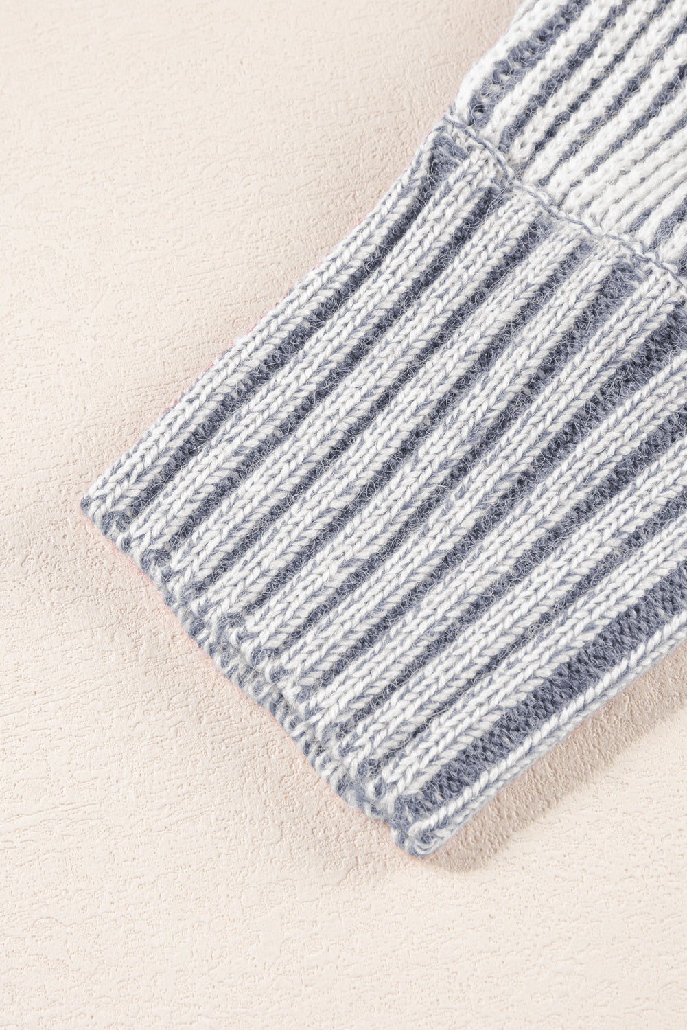 Ashleigh Blue Striped Ribbed Sweater