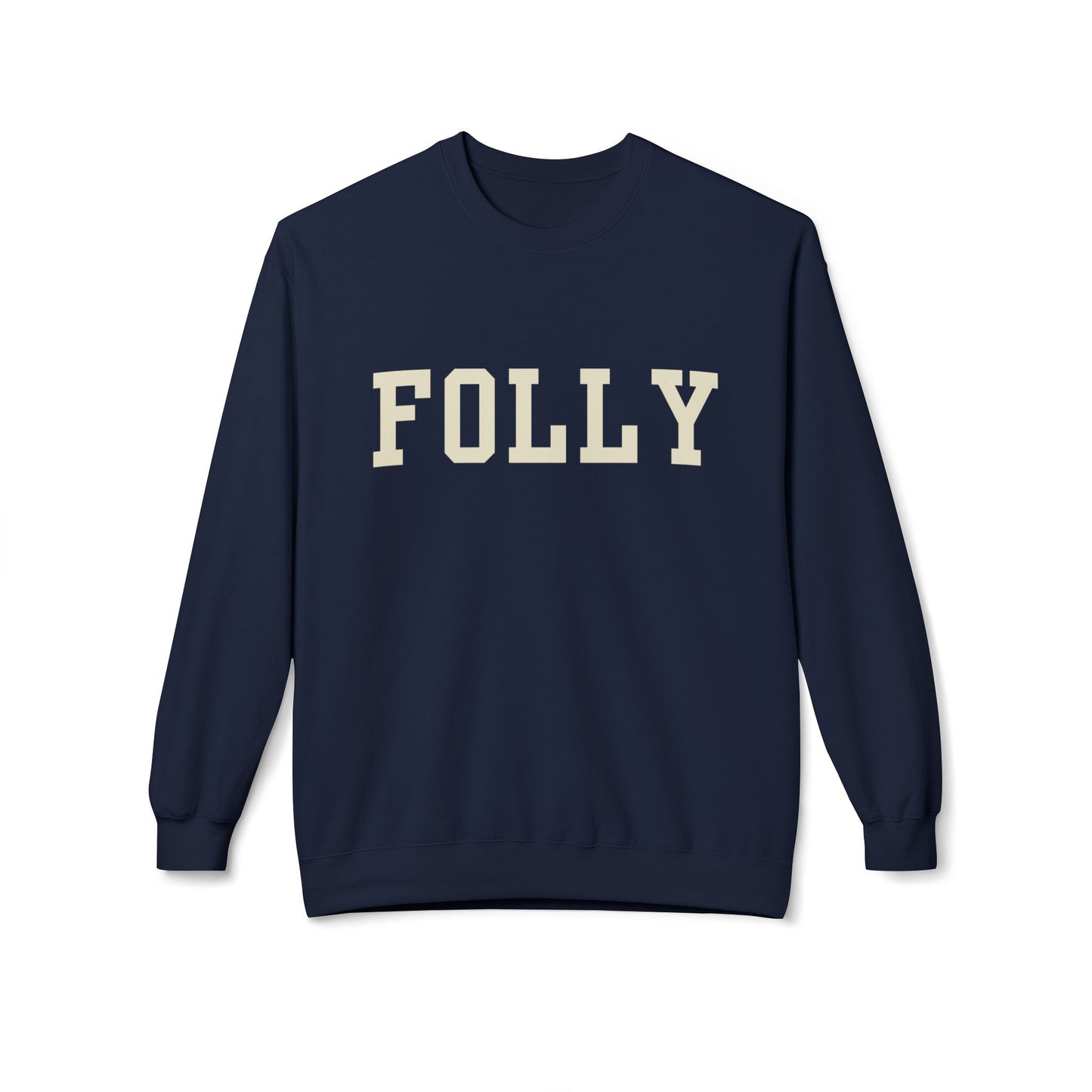 Coastal Collegiate Comfort: The Softstyle Folly Crewneck