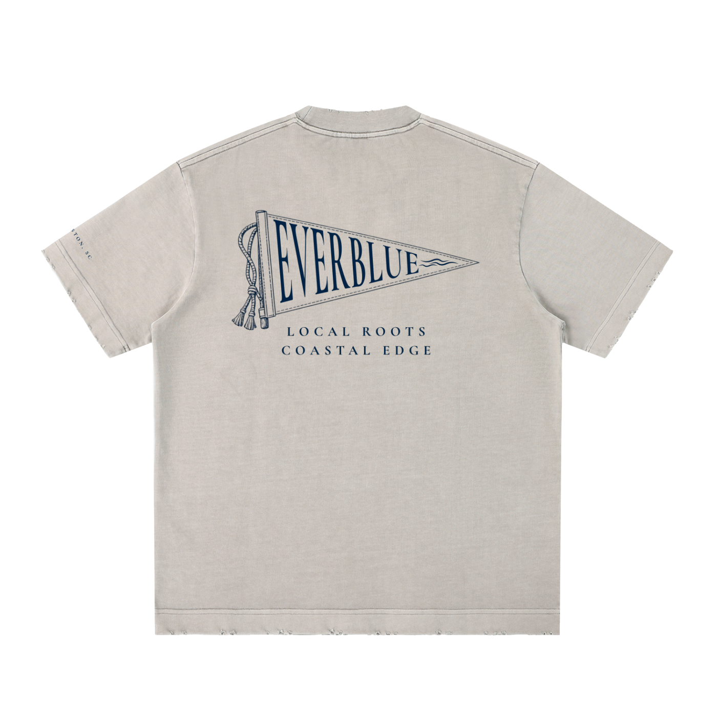 Vintage Washed Frayed Flag Tee X Charleston