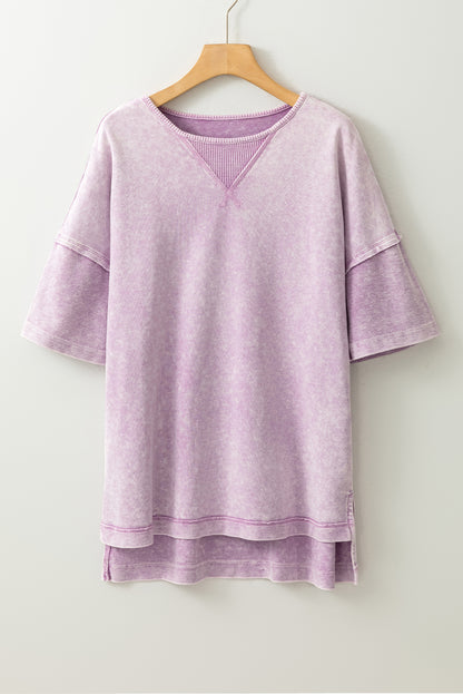 Mineral Wash Oversized Tee – Effortless Coastal Cool