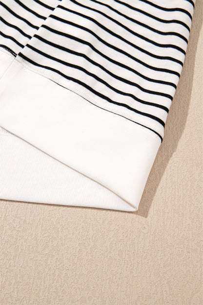 Black & White Striped Two-Piece Set