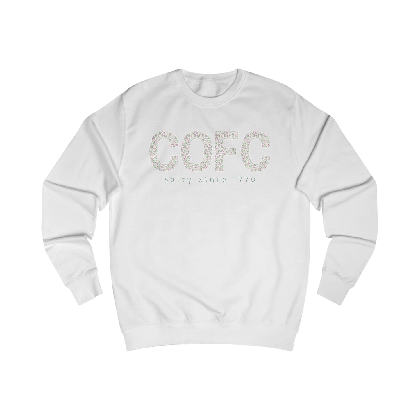 COFC Floral Crewneck – College of Charleston “Salty Since 1770” Edition