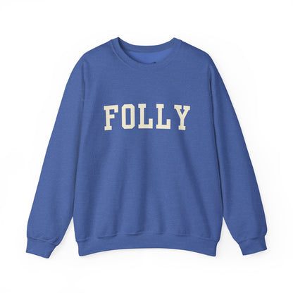 Coastal Collegiate Comfort: The Softstyle Folly Crewneck