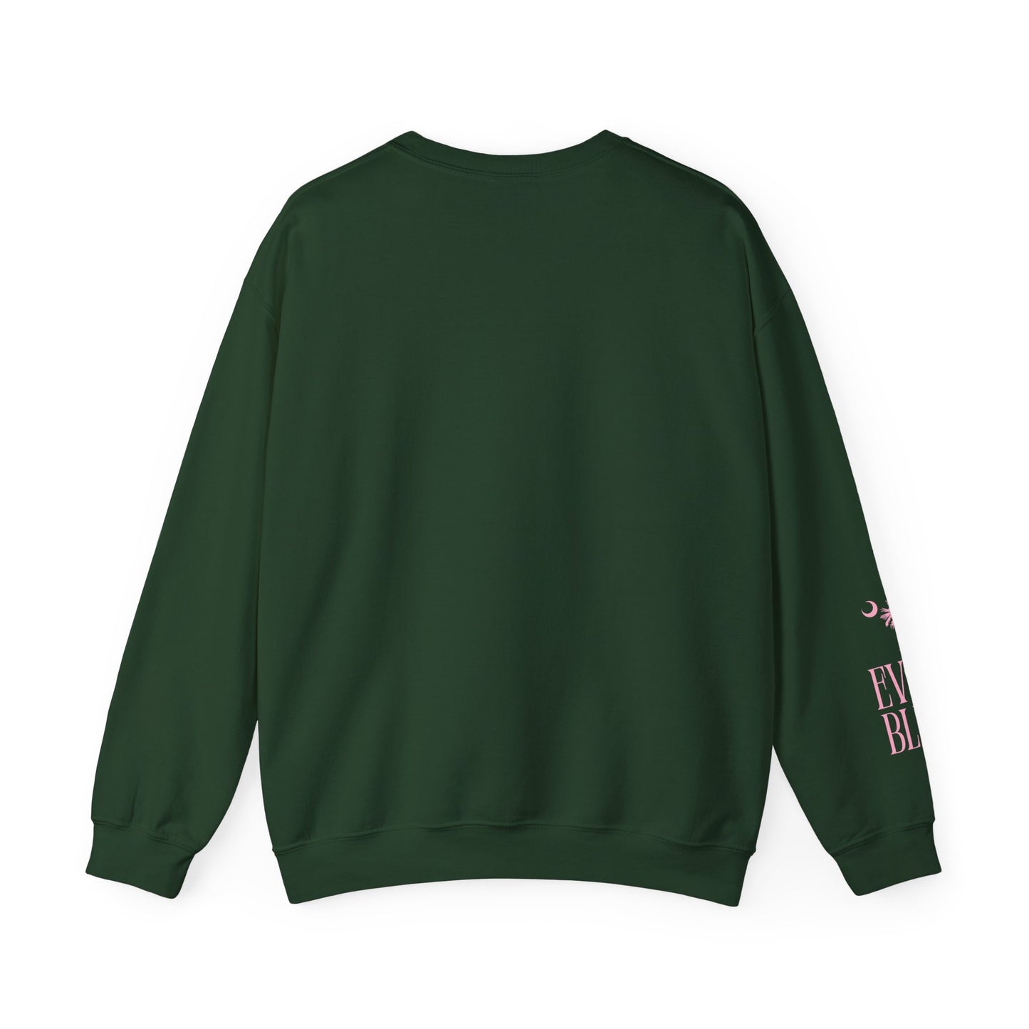 EverBlue Tennis Club Crewneck – Green with Pink Print