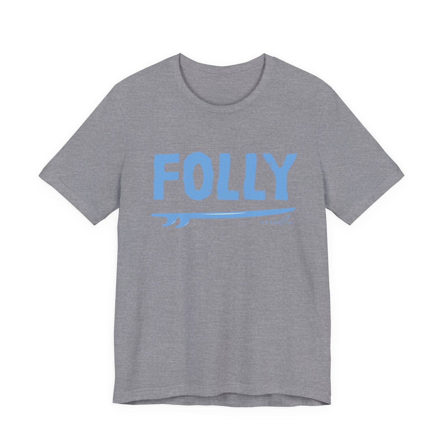 Folly Surf Graphic Tee — Coastal Blue Short Sleeve Shirt