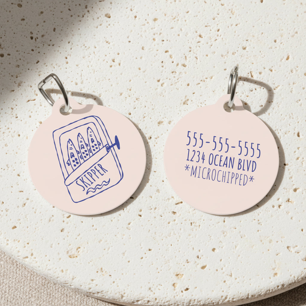 Sardines Pet Tag – Personalized Pet ID
