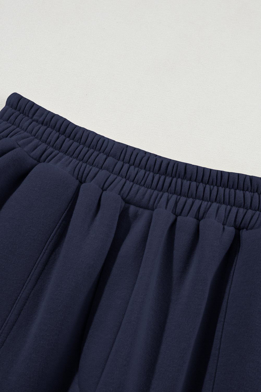 Coastal Activewear Set – High Waist Joggers & Long Sleeve Top, Gray