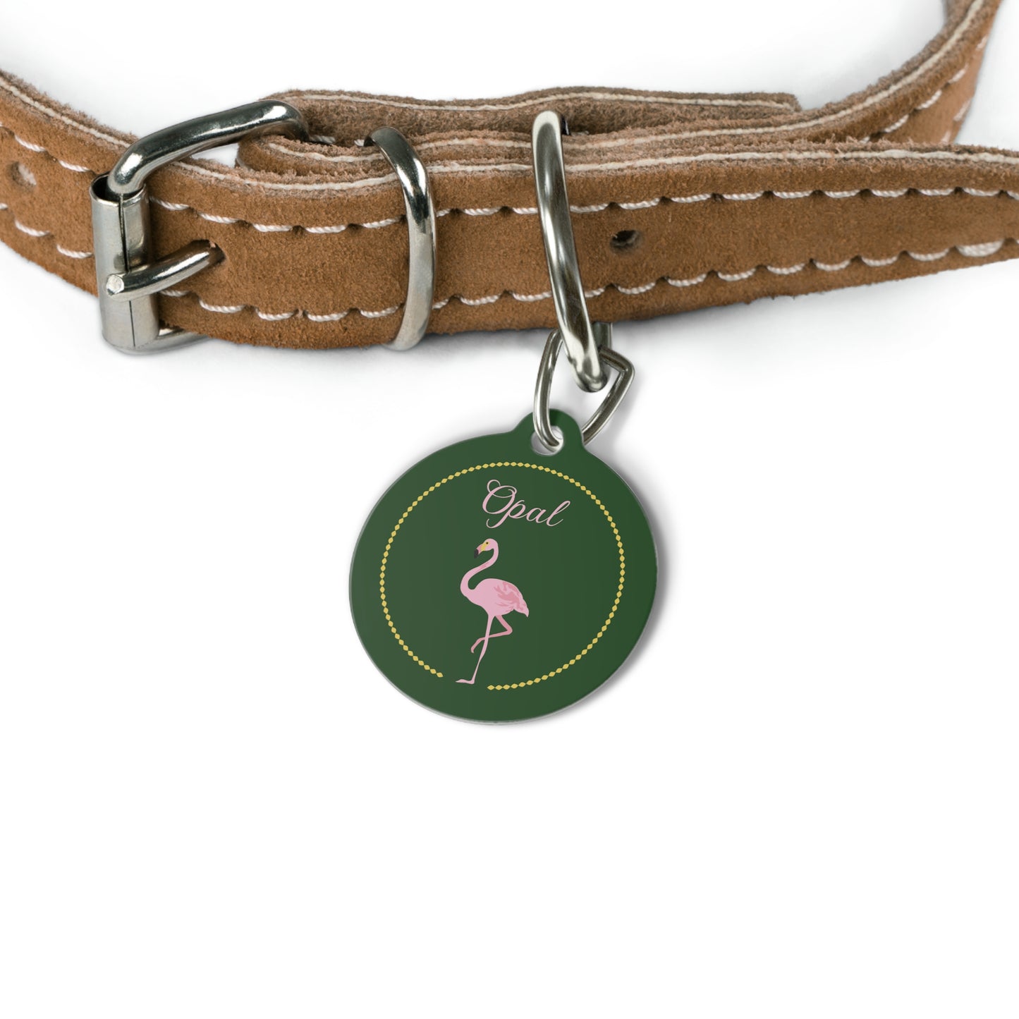 Flamingo Pet Tag – Personalized Pet ID