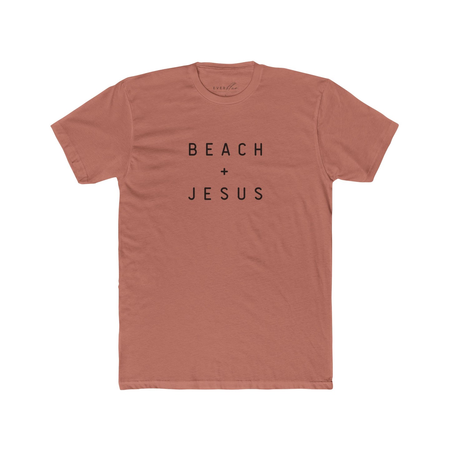 Beach + Jesus Unisex Cotton Crew Tee - Casual Summer Shirt
