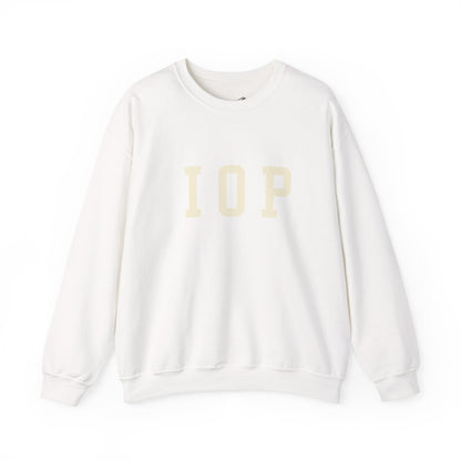 Coastal Collegiate Comfort: The Softstyle IOP Crewneck