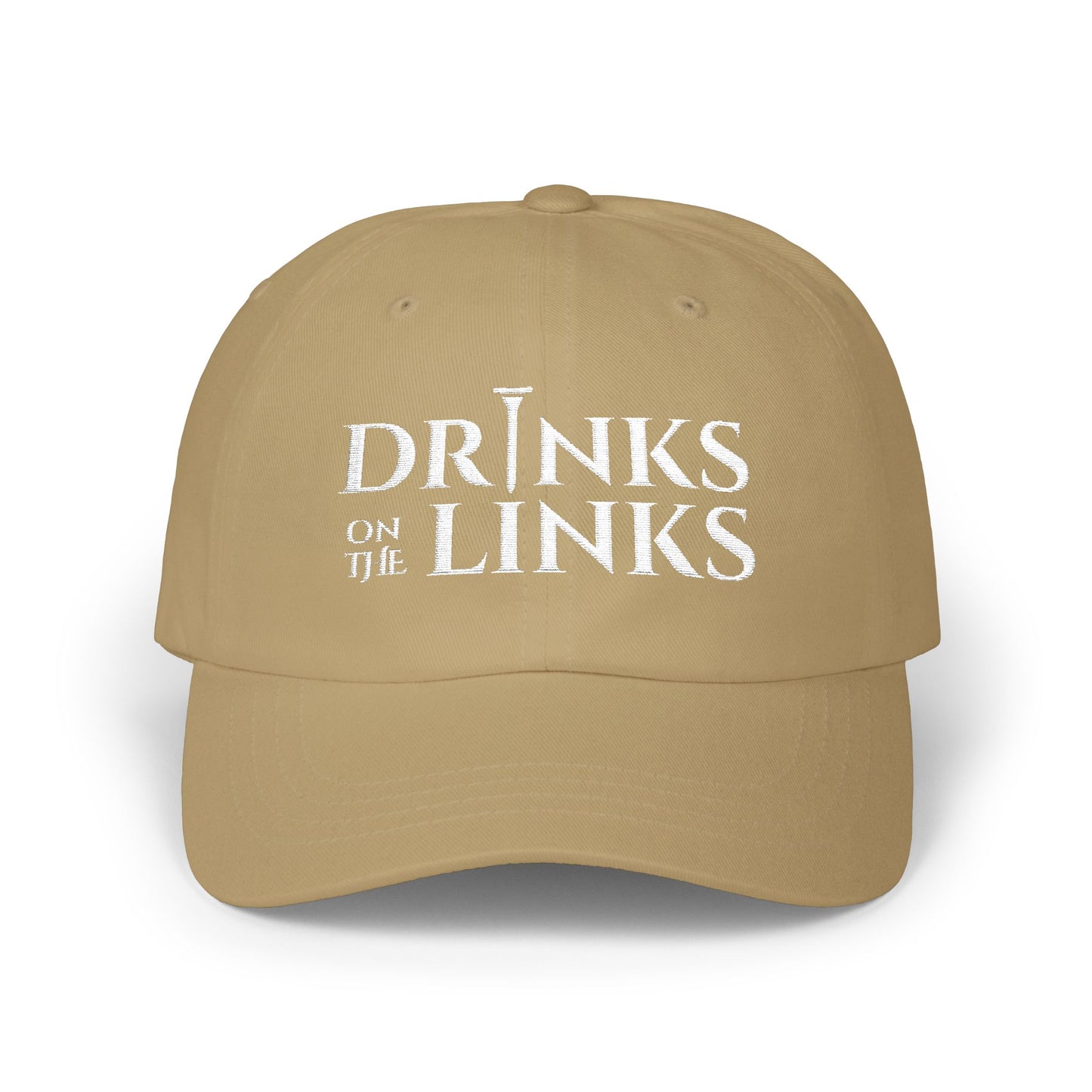"Drinks on the Links" – Isle of Palms Coastal Golf Vibes Cap - Drinks on the Links, Trendy Golf Hat, Father's Day Gift, Casual Everyday Wear, Outdoor Accessories