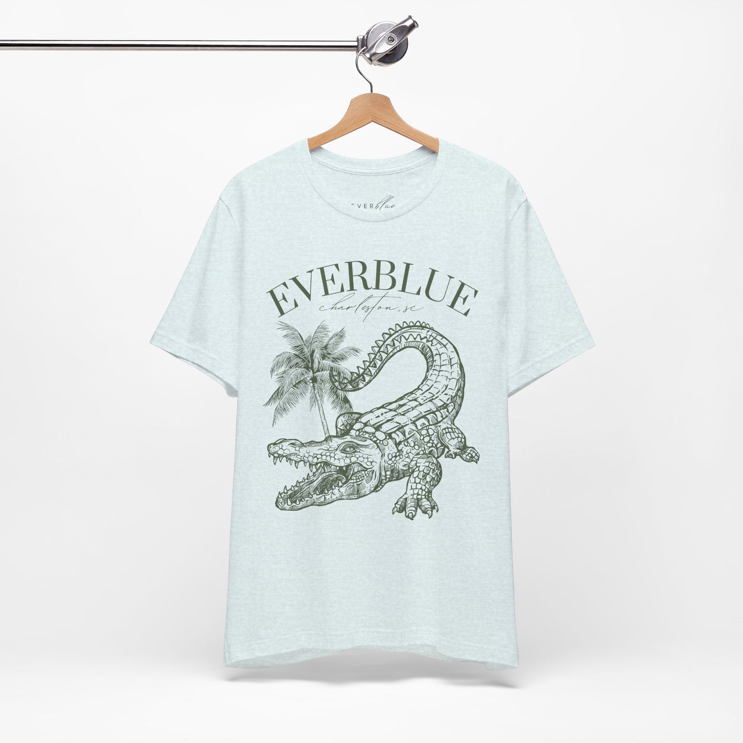 Vintage Alligator & Palms Tee – Everblue Charleston Edition