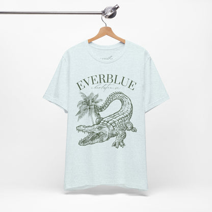 Vintage Alligator & Palms Tee – Everblue Charleston Edition