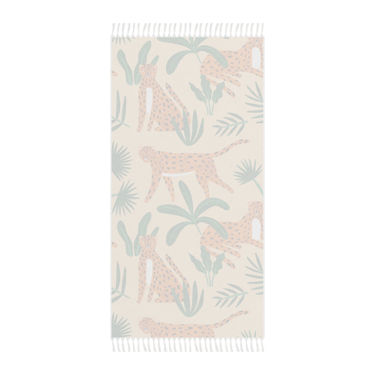 Boho Beach Boulder Cloth - Jungle Cheetah Design