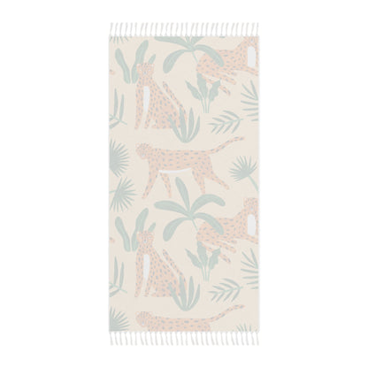 Boho Beach Boulder Cloth - Jungle Cheetah Design