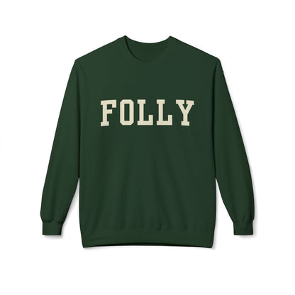 Coastal Collegiate Comfort: The Softstyle Folly Crewneck