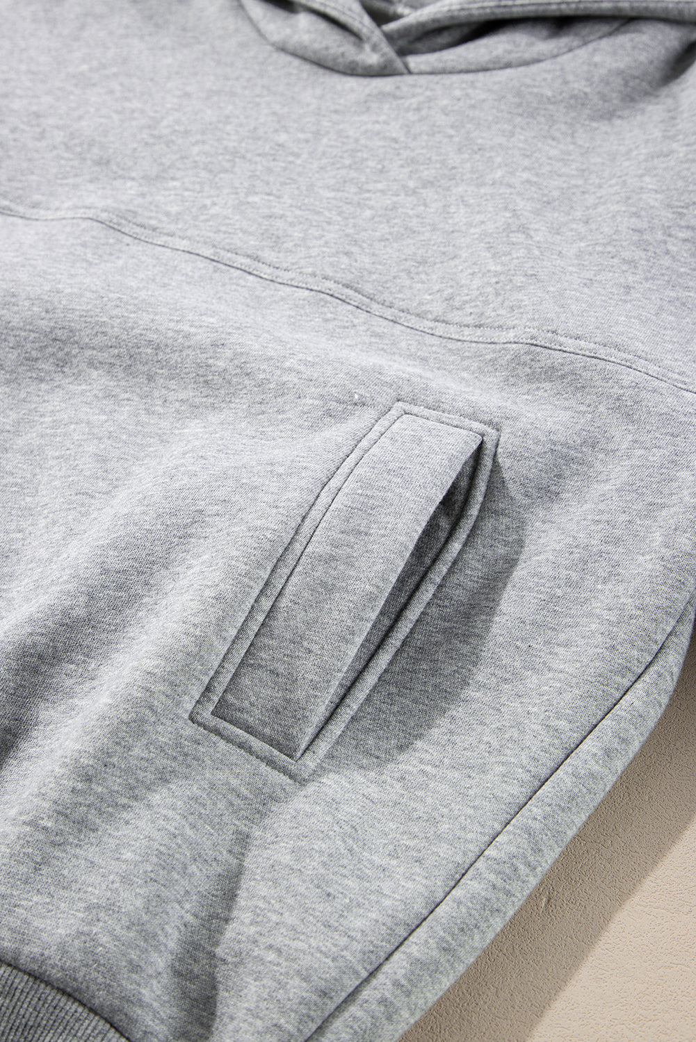 Coastal Activewear Set – High Waist Joggers & Long Sleeve Top, Gray