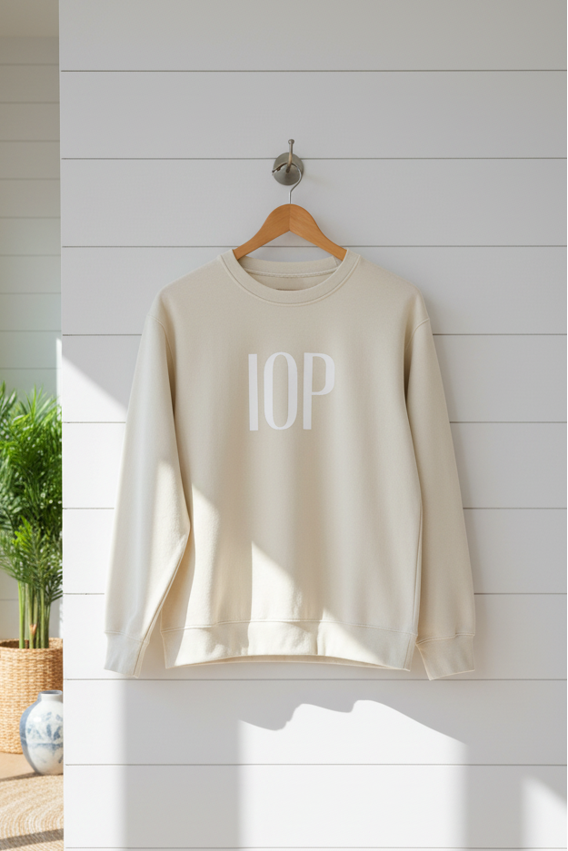 Preppy IOP Crewneck - Coastal Pullover