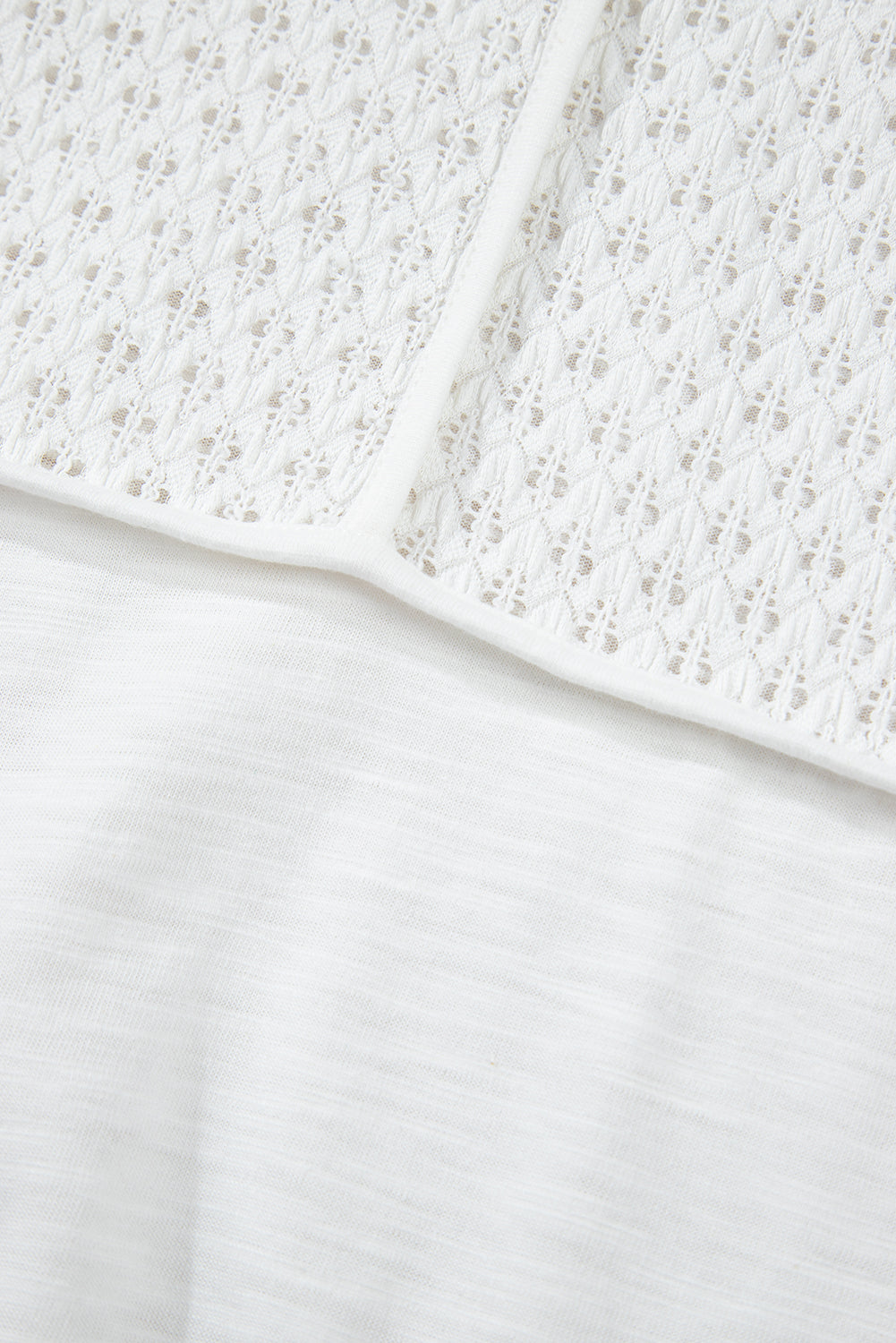 White V-Neck High-Low Oversized Top