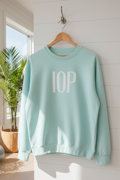 Preppy IOP Crewneck - Coastal Pullover