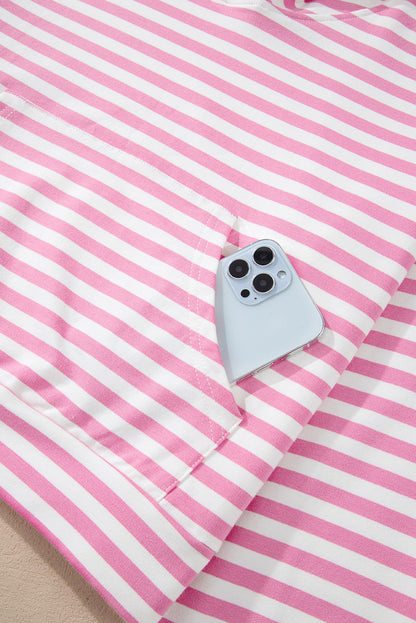 Pink Stripe Hoodie Short Set – Coastal Cool for Charleston Days