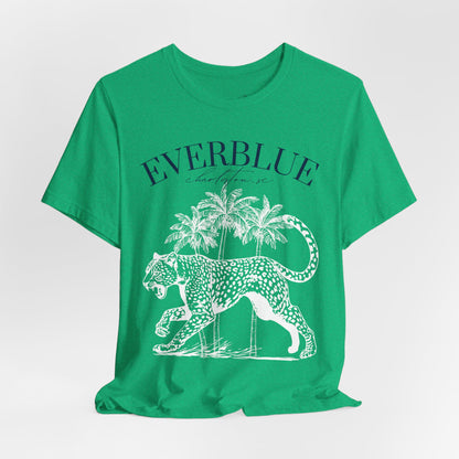 Vintage Cheetah & Palms Tee – Everblue Charleston Edition