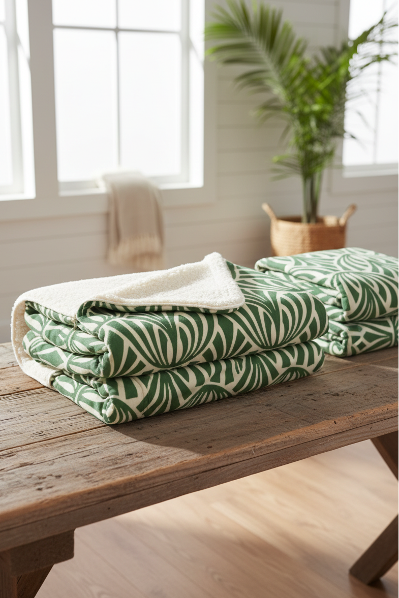 Vintage Seaside Blanket – Luxe Throw