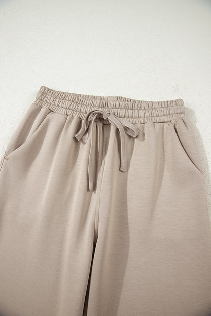 Half Zip Two Piece Pant Set – Hooded Pullover Lounge Outfit