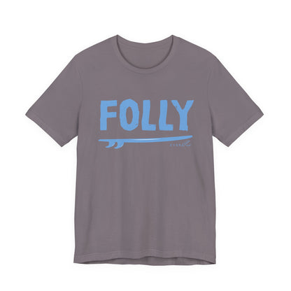 Folly Surf Graphic Tee — Coastal Blue Short Sleeve Shirt