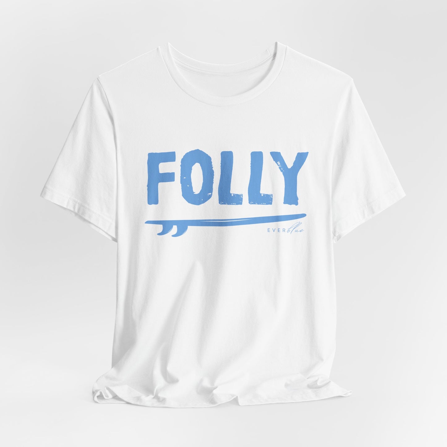 Folly Surf Graphic Tee — Coastal Blue Short Sleeve Shirt