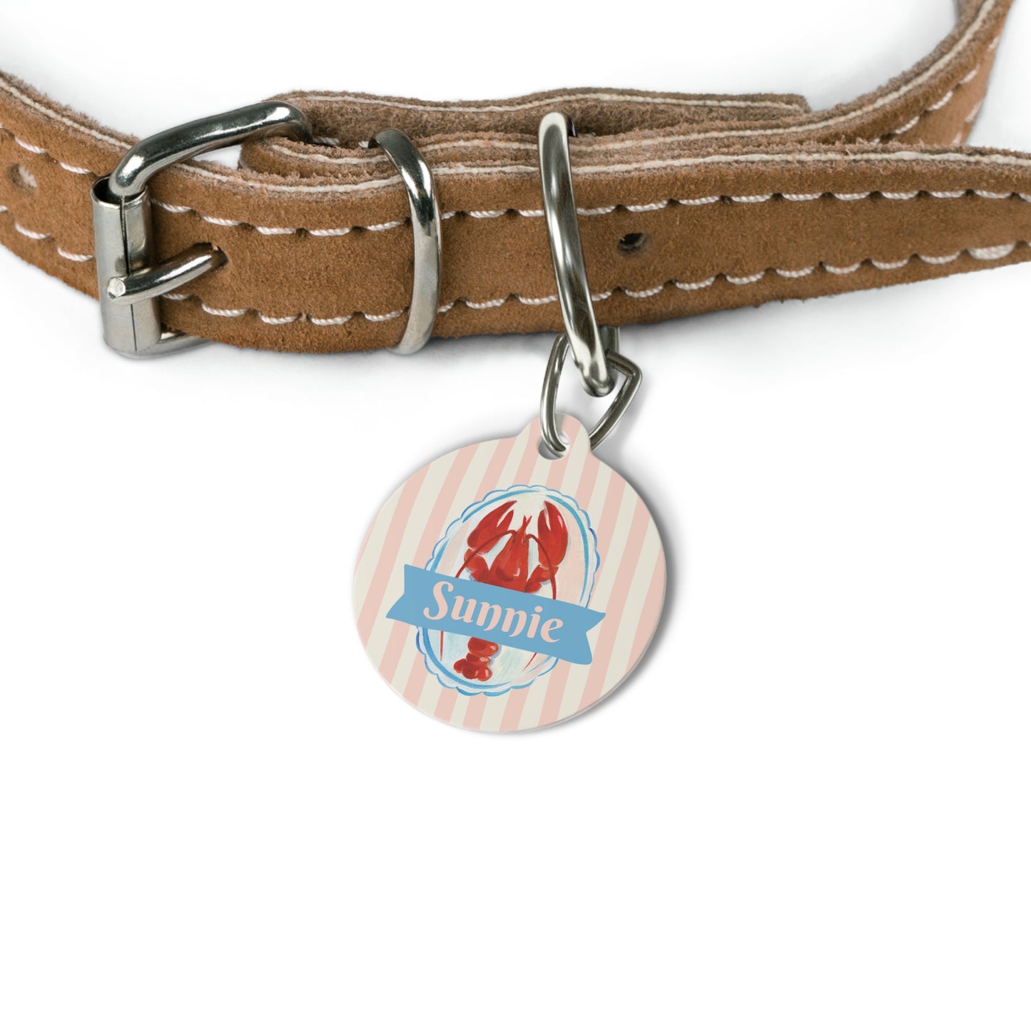 Preppy Lobster Pet Tag – Personalized Pet ID
