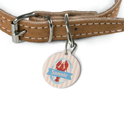Preppy Lobster Pet Tag – Personalized Pet ID