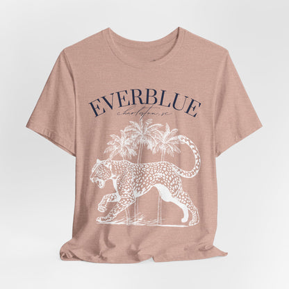 Vintage Cheetah & Palms Tee – Everblue Charleston Edition