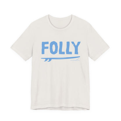 Folly Surf Graphic Tee — Coastal Blue Short Sleeve Shirt