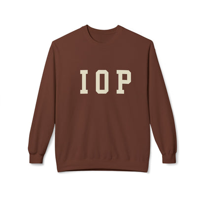 Coastal Collegiate Comfort: The Softstyle IOP Crewneck