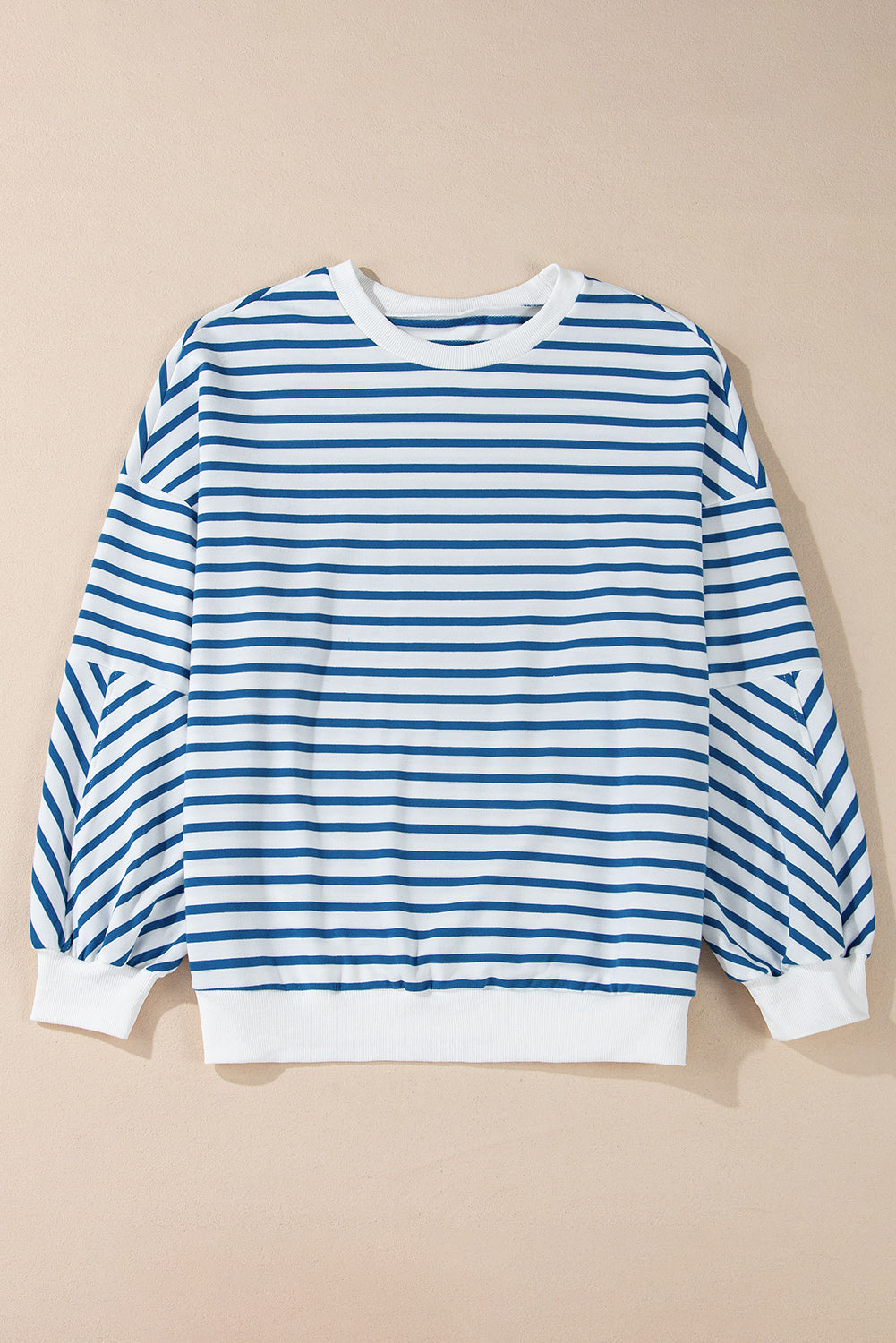 Stripe Colorblock Crewneck
