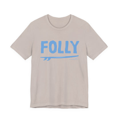 Folly Surf Graphic Tee — Coastal Blue Short Sleeve Shirt