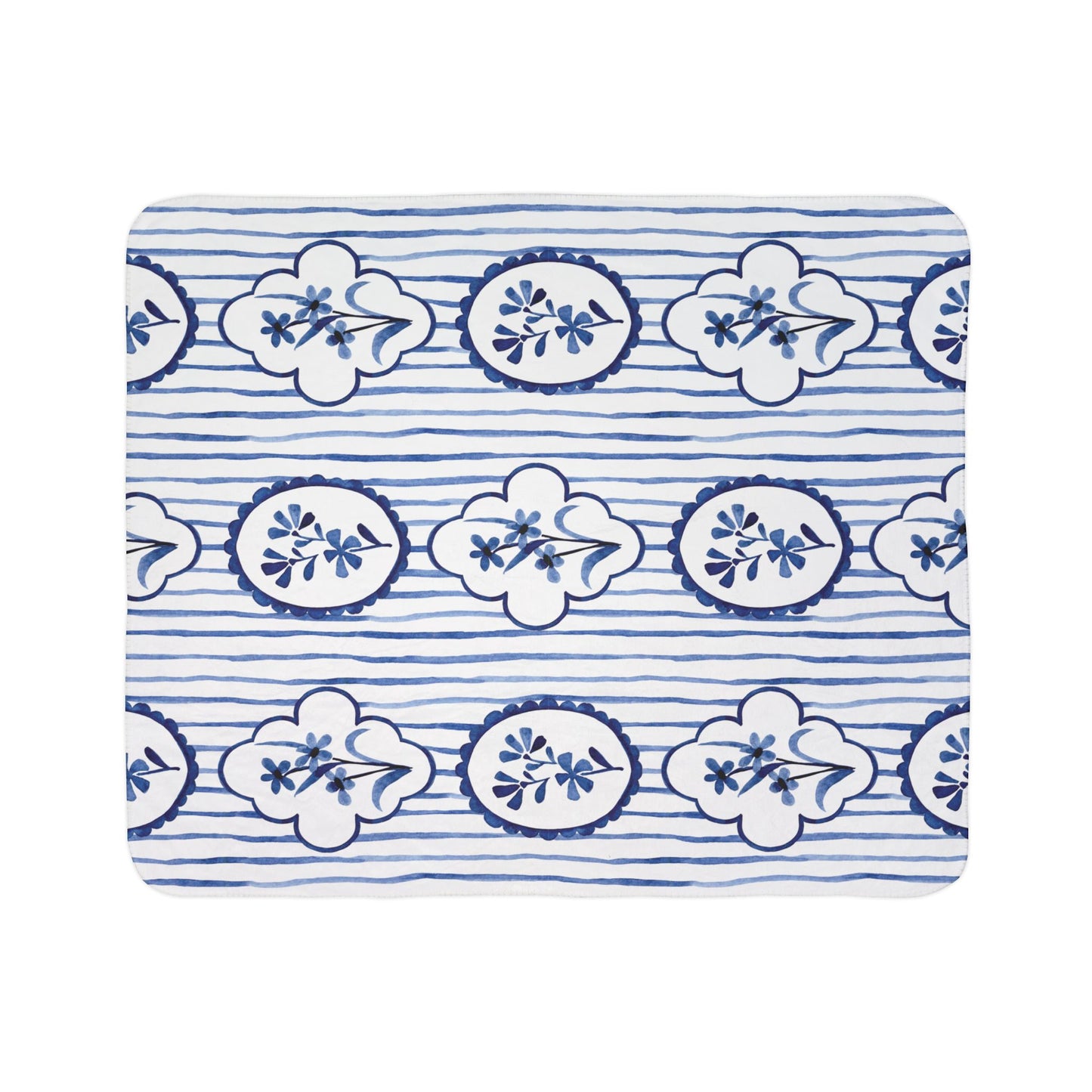 Watercolor Bloom Blanket – Luxe Throw