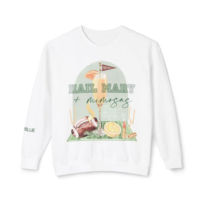 Hail Mary & Mimosas Crewneck – Cute Football Sweatshirt for Women – Sunday Funday Gameday Outfit